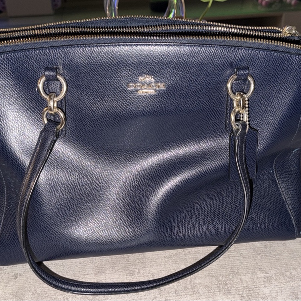 Coach Navy Blue Satchel